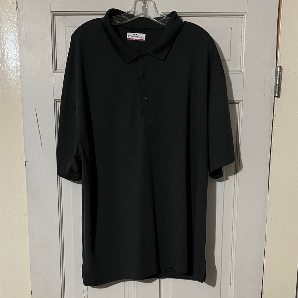 Grand Slam Men's Classic Black Polo Shirt
